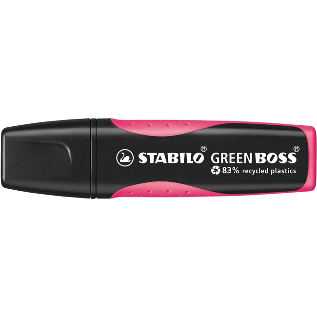 Stabilo -  GREEN BOSS, milieuvriendelijke markeerstift, roze, per stuk