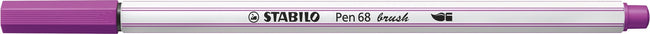 Stabilo -  Pen 68 brush, premium brush viltstift, lila, per stuk