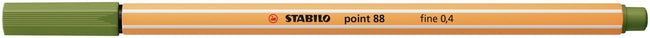 Stabilo -  Fineliner point 88/35 f mosgroen | 10 stuks
