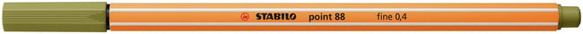 Stabilo -  Fineliner point 88/37 f moddergroen | 10 stuks
