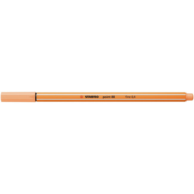 Stabilo -  point 88, premium fineliner 0.4 mm, pastel oranje, per stuk