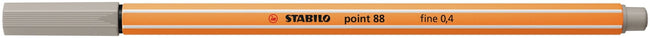 Stabilo -  Fineliner point 88/93 f warm grijs | 10 stuks