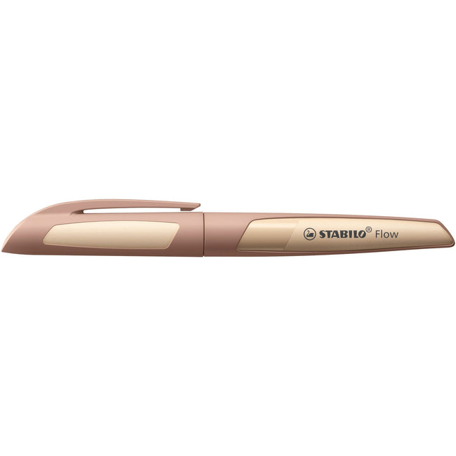 Stabilo -  Vulpen flow m lichtbruin | 3 stuks