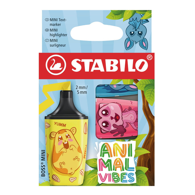 Stabilo -  Markeerstift boss mini animal 3st | 10 stuks