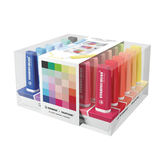 Stabilo -  Markeerstift boss pantone 30st assorti