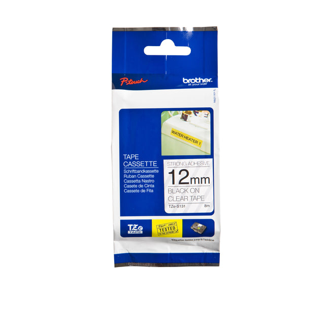 Brother - Labele P-touch TZe-S231 extra strong adhesive 12mm black on white
