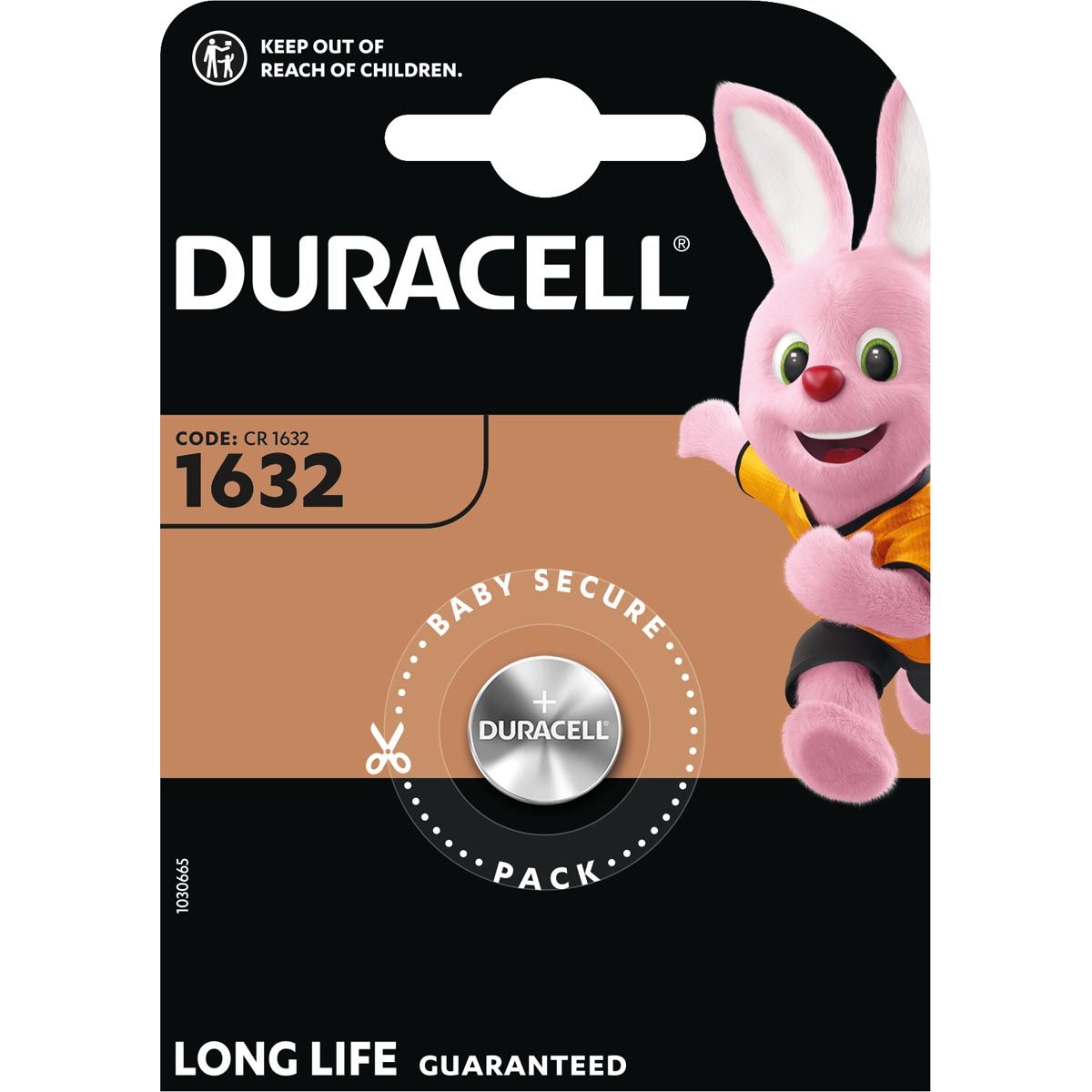 Duracell - pile bouton Specialty Electronics CR1632, blister de 1 pièce