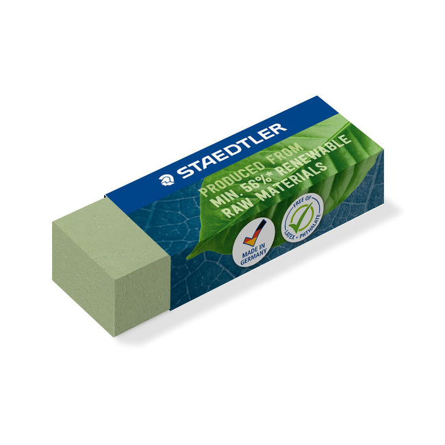 Staedtler -  Gum eco 52680 65x23x10mm olijfgroen