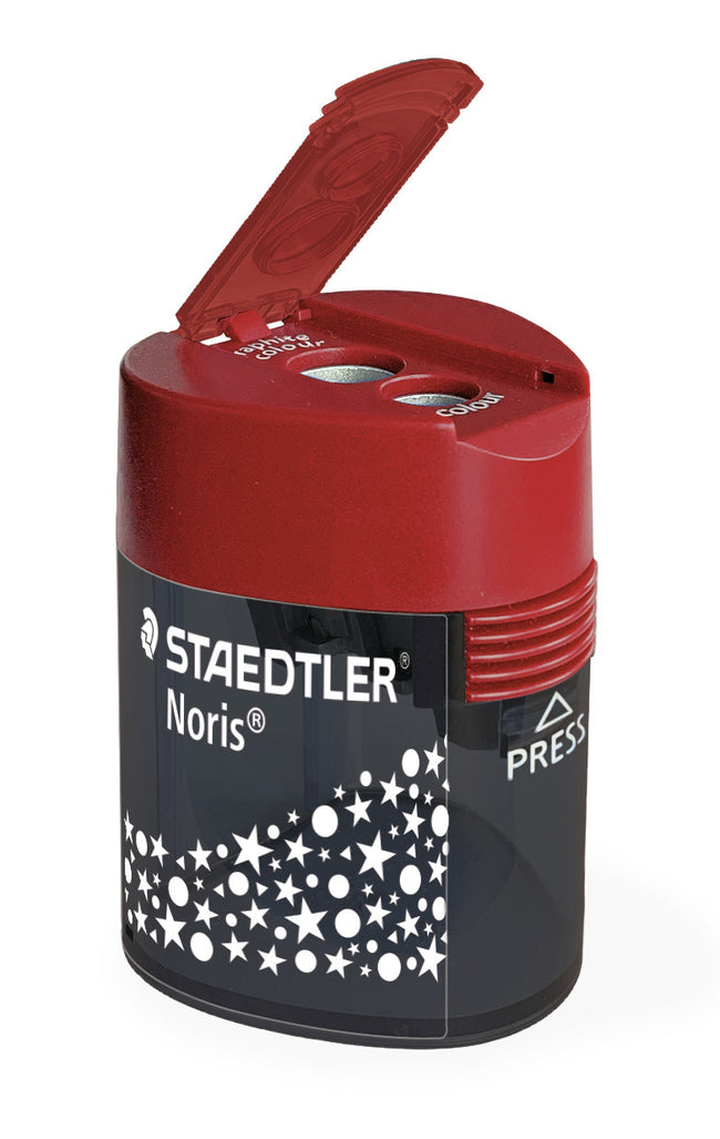 Staedtler -  Puntenslijper 2gaats grijs/rood