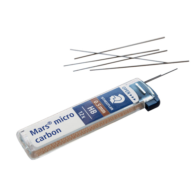 Staedtler -  Potloodstift mars micro carbon 0.5 mm hb | 12 stuks