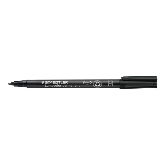 Staedtler -  Viltstift ohp lumo m 317 perm zwart | 10 stuks