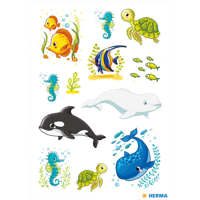 HERMA -  Décor sticker walvissen en zeedieren