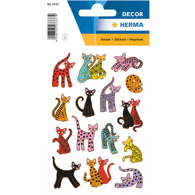 HERMA -  Décor sticker abstracte katten | 10 stuks