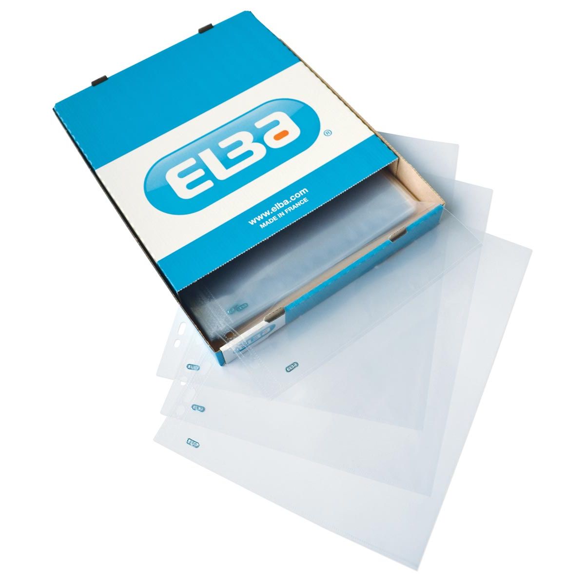 Oxford - Sac de présentation Quick'in, A4, en PP transparent, perforation 11 trous, 70 microns, boîte de 100 pièces