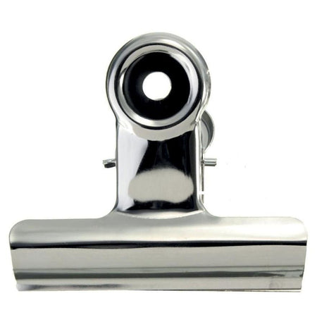 LPC - pince bouledogue 38 mm, argent, boîte de 10 pièces