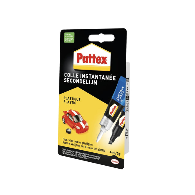 Pattex -  Secondenlijm  all plastic tube 2gr blister | 12 stuks