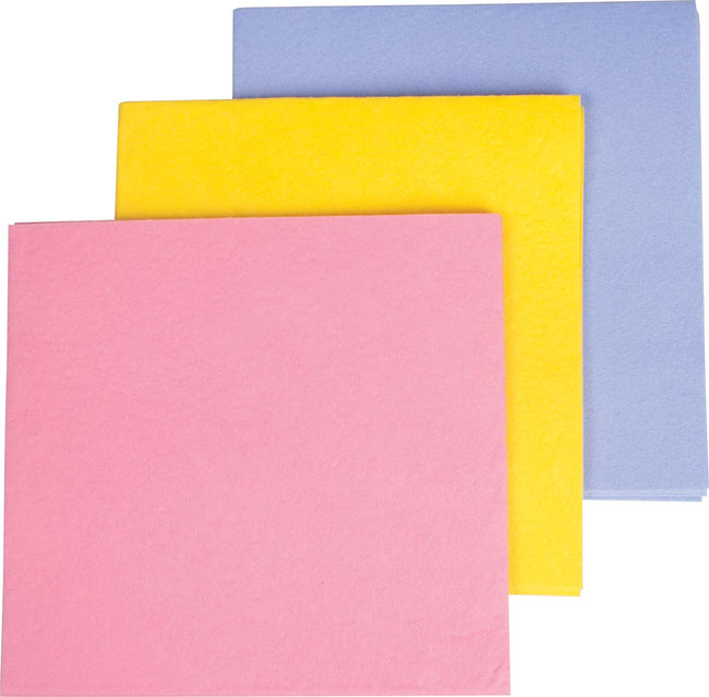 Vileda -  poetsdoek All Purpose, rood, pak van 10 stuks (afbeelding 2)