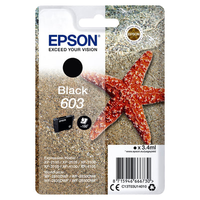 Epson - Cartouche d'encre 603 T03U1 noire
