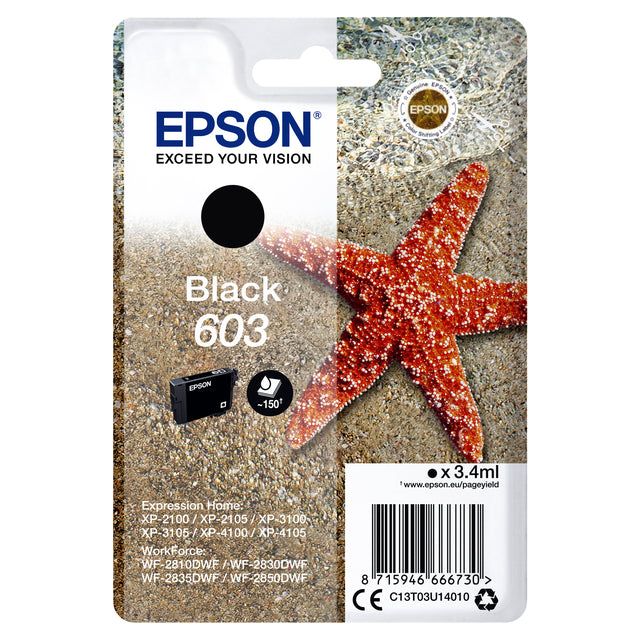 Epson - Inkcartridge Epson 603 T03U1 Black