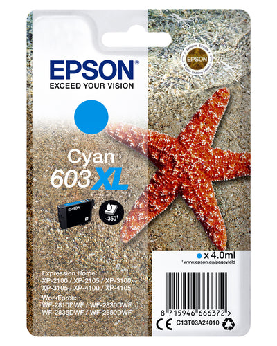 Epson - Cartouche d'encre 603XL T03A2 bleue