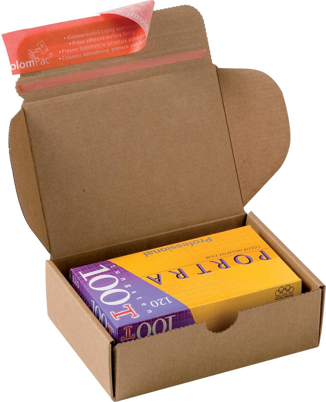 Colompac -   verzenddoos Modulbox, binnenformaat 140 x 101 x 43 mm, bruin
