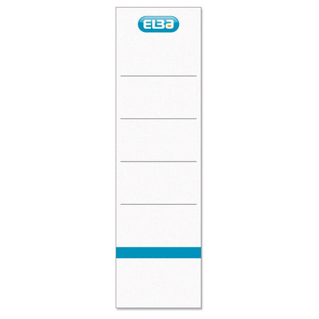 Elba - Carte à insérer au dos Rado large 54x190mm blanc 10 pièces