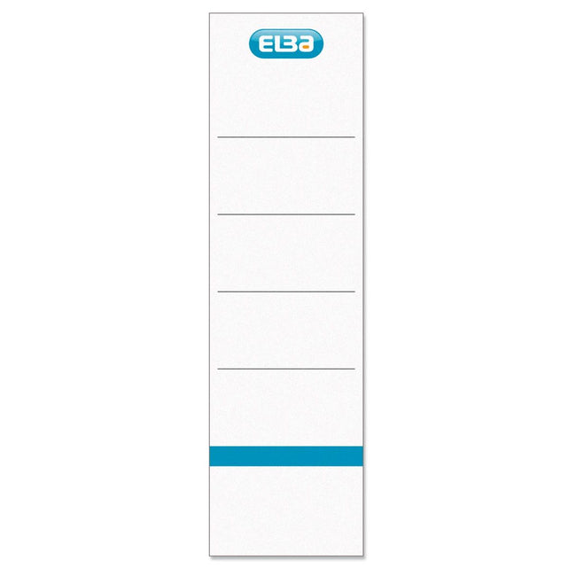 Elba - Carte à insérer au dos Rado large 54x190mm blanc 10 pièces