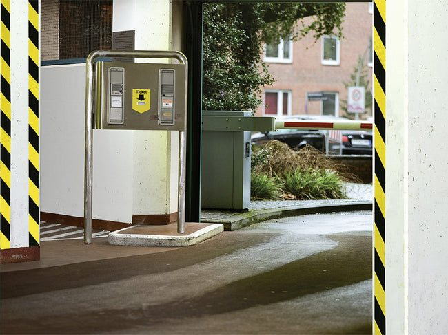 Tesa -  Waarschuwingse 66mx50mm geel zwart