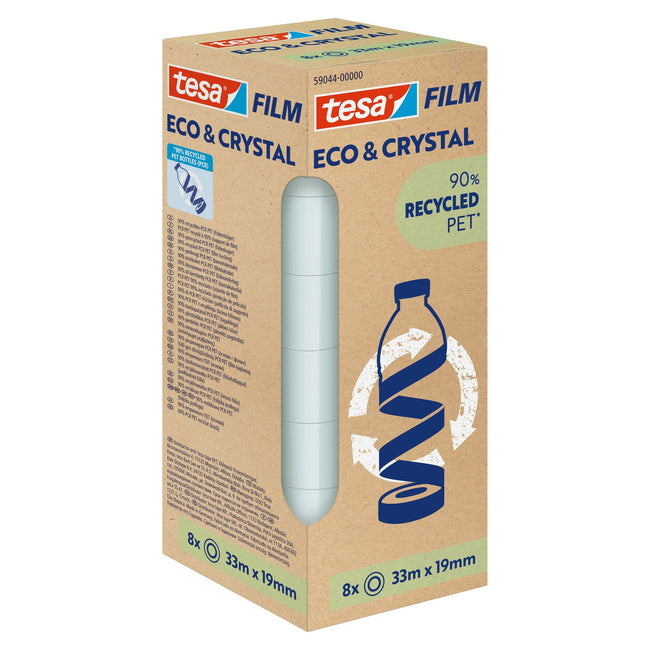 Tesa -  Plakband eco crystal 59044 19mmx33m tr | 12 stuks