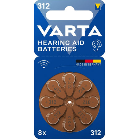 Varta -  Batterij hoortoestel 8x 312