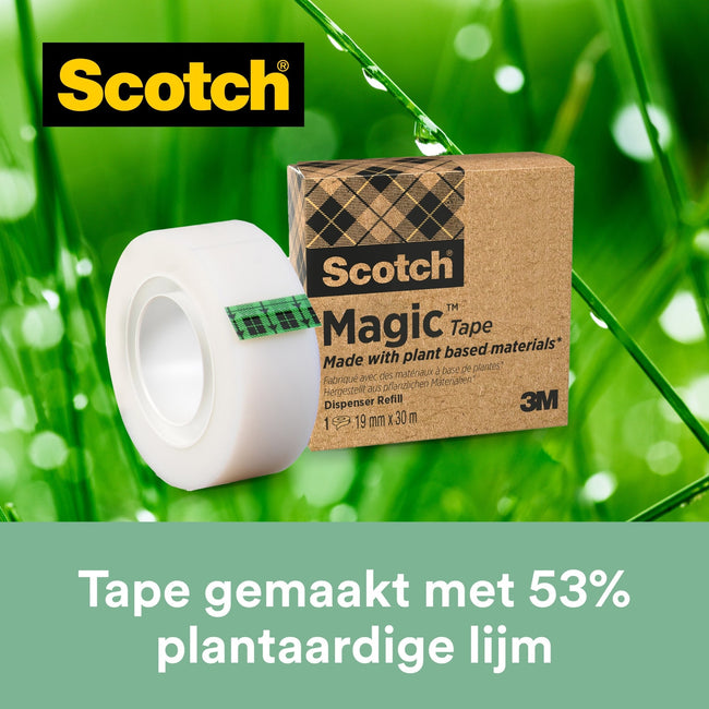 Scotch -  Plakband magic 900 19mmx33m onzichtbaar mat