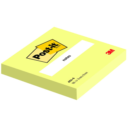 Post-it -  Memoblok 3m  6820 76x76mm geel
