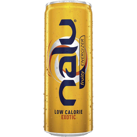 Nalu - boisson énergisante Exotique, canette 25 cl, pack de 24 pièces