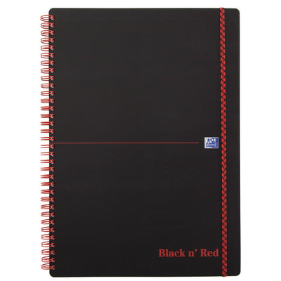 Oxford - Carnet Black n' Red A4 PP 70 feuilles diamant 5mm