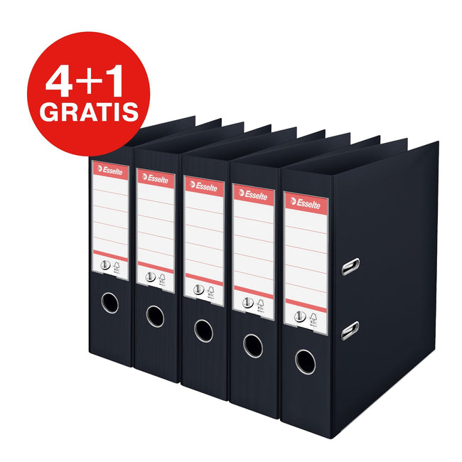 Esselte -  Ordner  no.1 72mm pp recy folie multi zw | 4 stuks