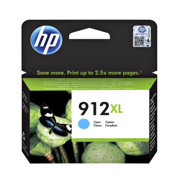 HP - Tintenpatrone 912XL, 825 Seiten, OEM 3YL81AE#BGX, Cyan
