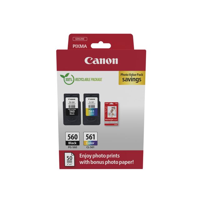 CANON -  3713C008 inktcartridge 2 stuk(s) Origineel Zwart, Cyaan, Magenta, Geel