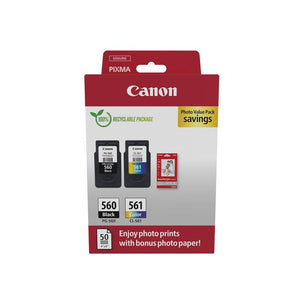 Canon -  PG-560/Cl-561 inktcartridge 2 stuk(s) Origineel Normaal rendement Zwart, Cyaan, Magenta, Geel