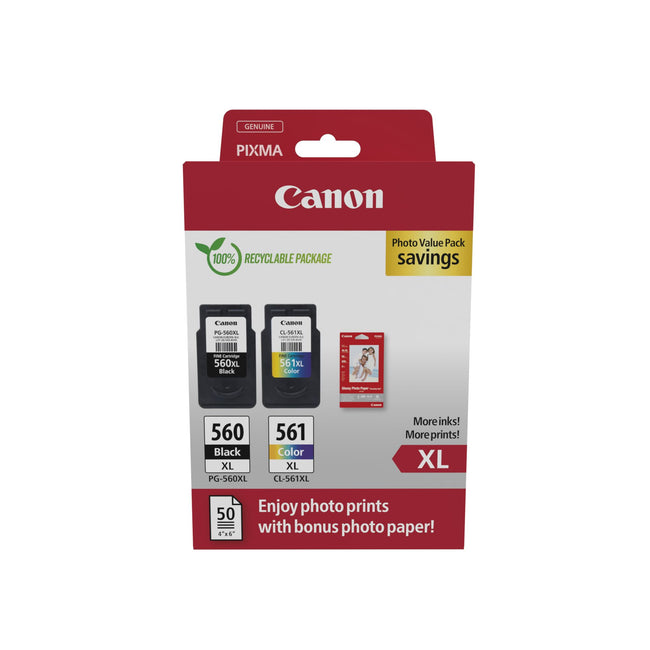 Canon - Cartouche d'encre PG-560XL CL-561XL + papier