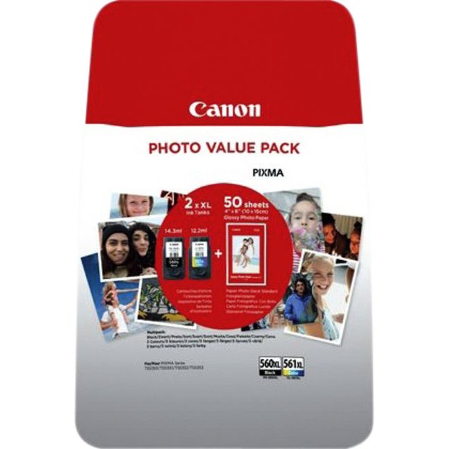 Canon-Ekcartridge Canon PG-560XL CL-561XL Valeur photo