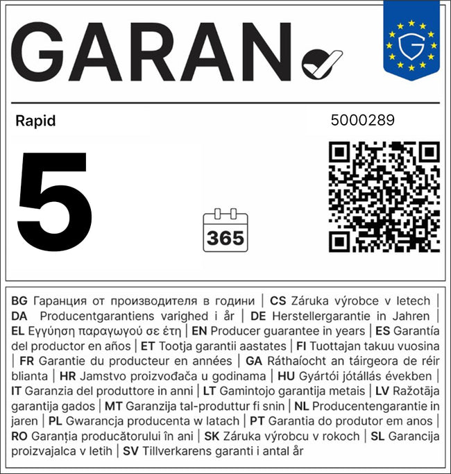 Rapid -  Niettang fiaxtiv f11 15 vel zwart