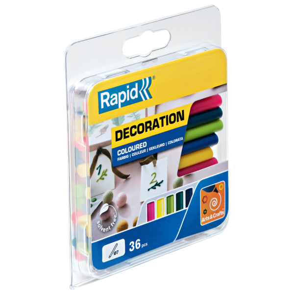 Rapid -  Lijmpatroon 7mm 5 kleuren assorti