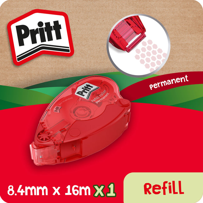 Pritt -  Lijmroller compact permanent 10m op blister | 10 stuks