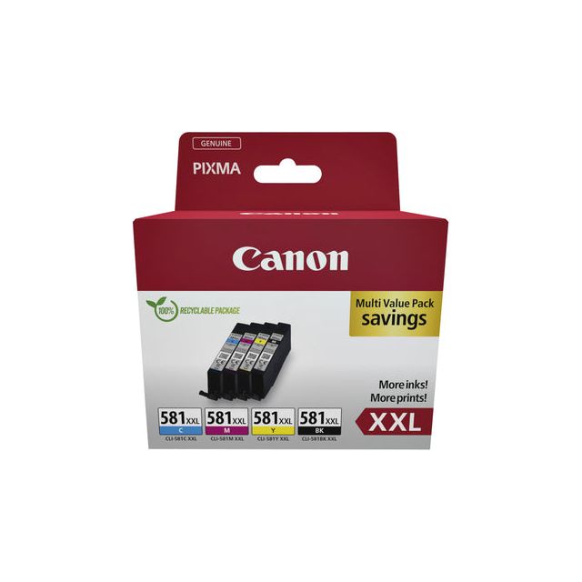 Canon - Inkcartridge CLI -581 XXL, 282 - 858 Fotos, OEM 1998c007, 4 Farben