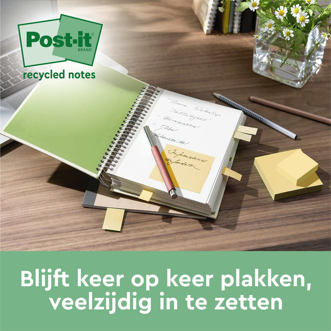 Post-it -  Memoblok 3m  z-note r330 76x76mm recycle | 10 stuks