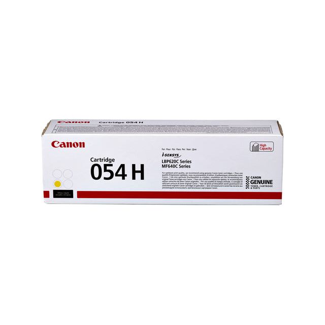 Canon - toner 054 H, 2.300 pagina's, OEM 3025C002, geel