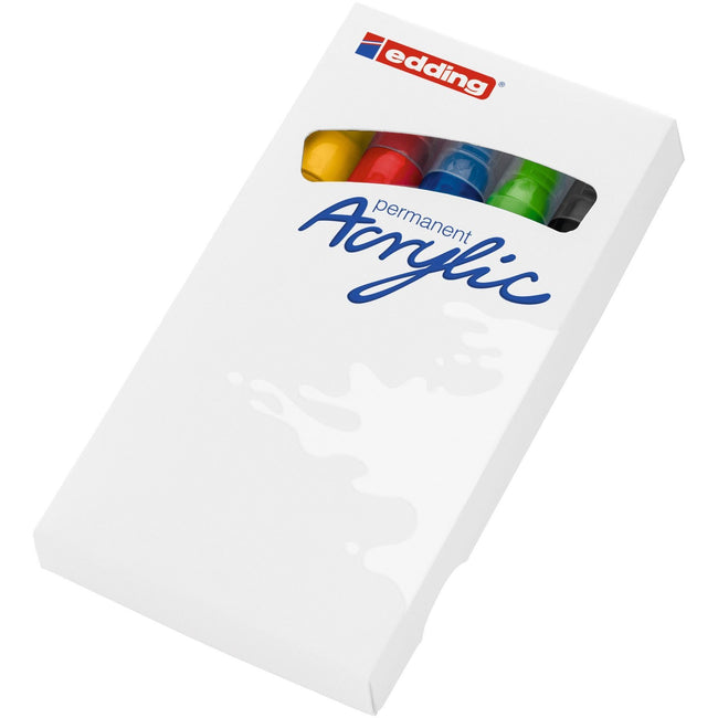 Edding -  Acrylmarker  e-5100 m basis assorti 5st