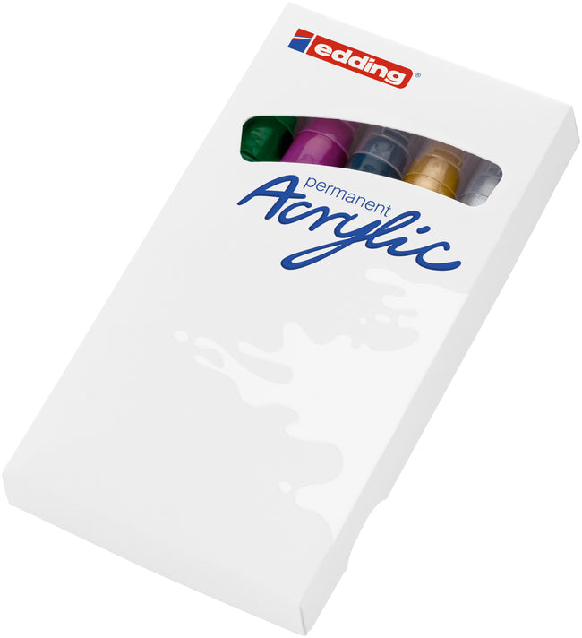 Edding -  Acrylmarker  e-5100 m metallic assorti 5st