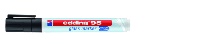 Edding -  Viltstift  95 glasbord zwart