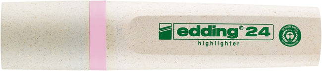 Edding EcoLine -  Markeerstift edding 24 eco 2-5mm pastel roze | 10 stuks